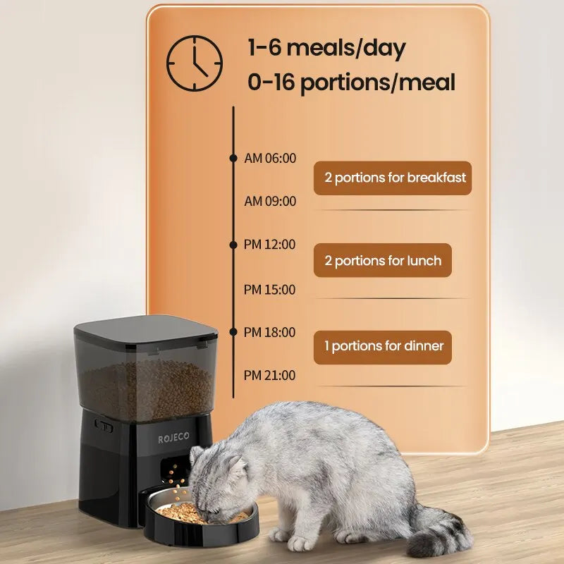 Comedero automático programable para perros y gatos – foto 2